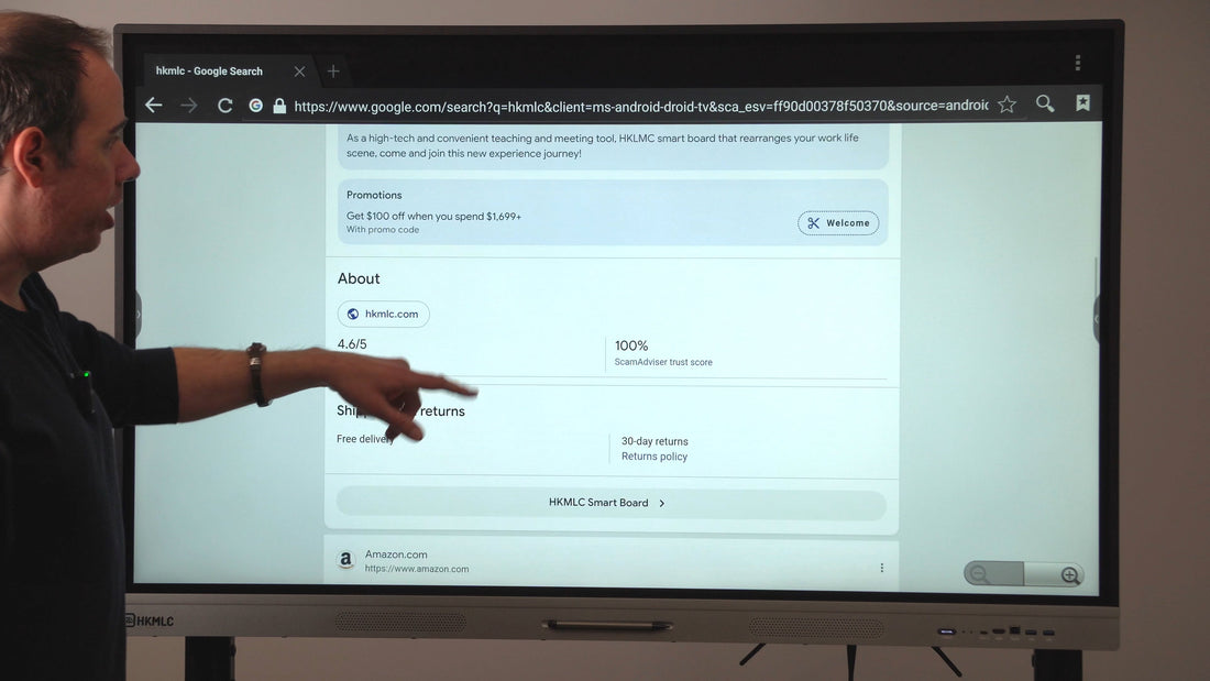 How to Access the Browser Feature on HKMLC Smart Board