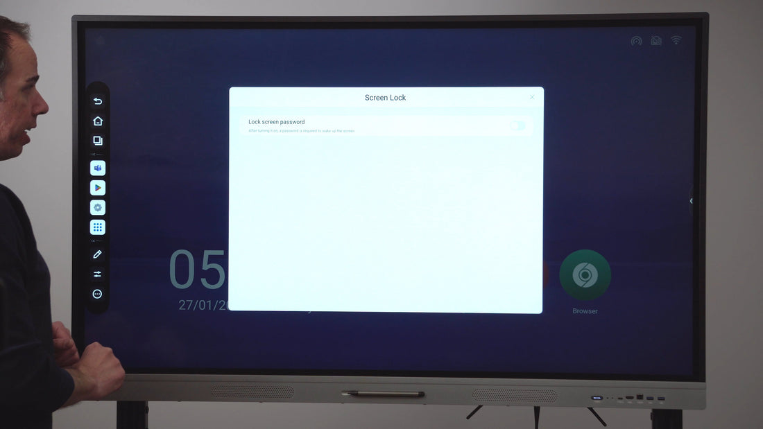How to Setting Up ScreenLock on HKMLC Smart Board for Enhanced Security