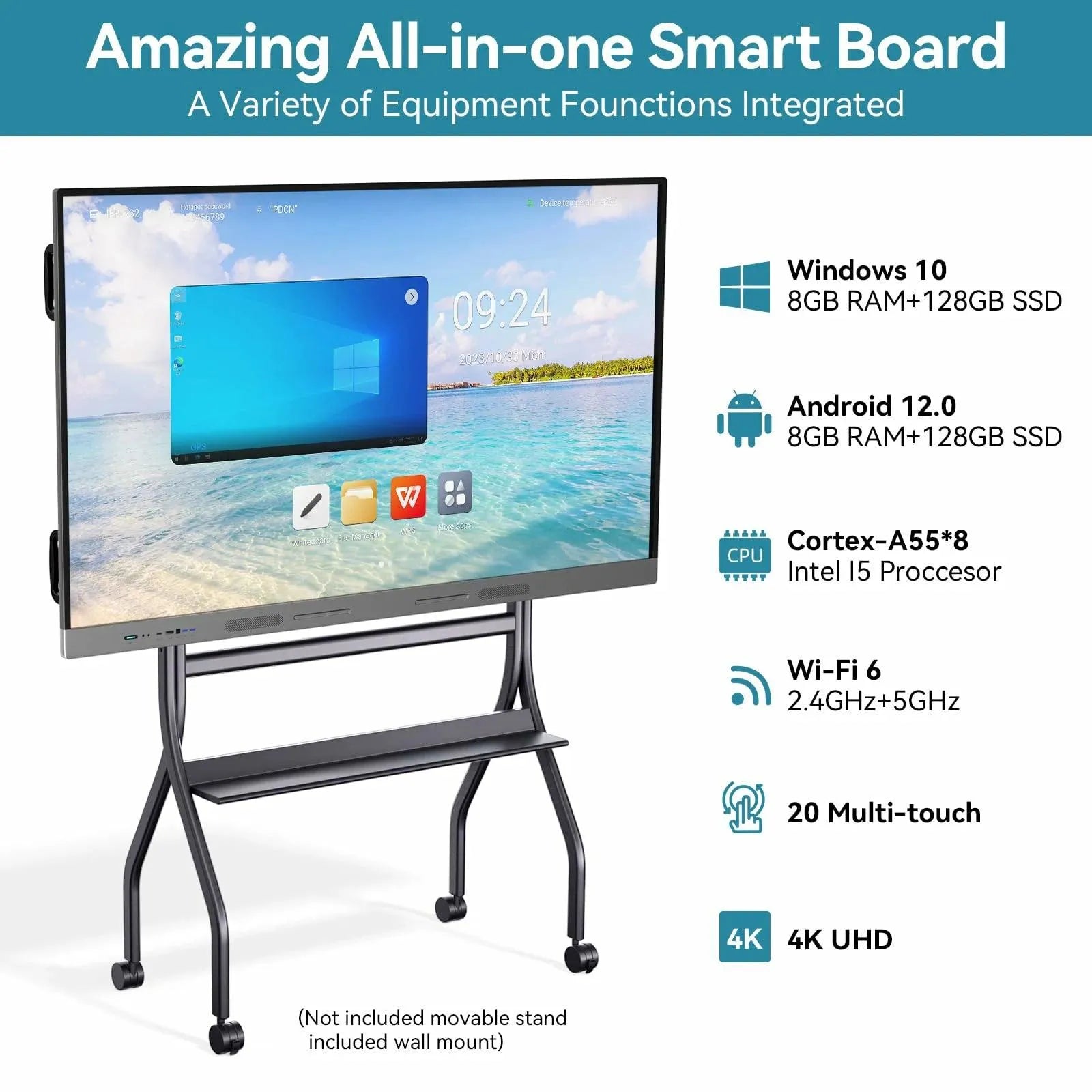 HKMLC Smart Board Explorer Elite Dual 75 - Main Image