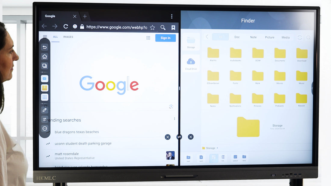 How the HKMLC Smart Board's Split Screen Optimizes Teamwork