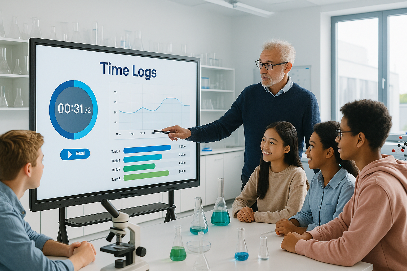 How to Use HKMLC Smart Board Stopwatch for Science Experiments