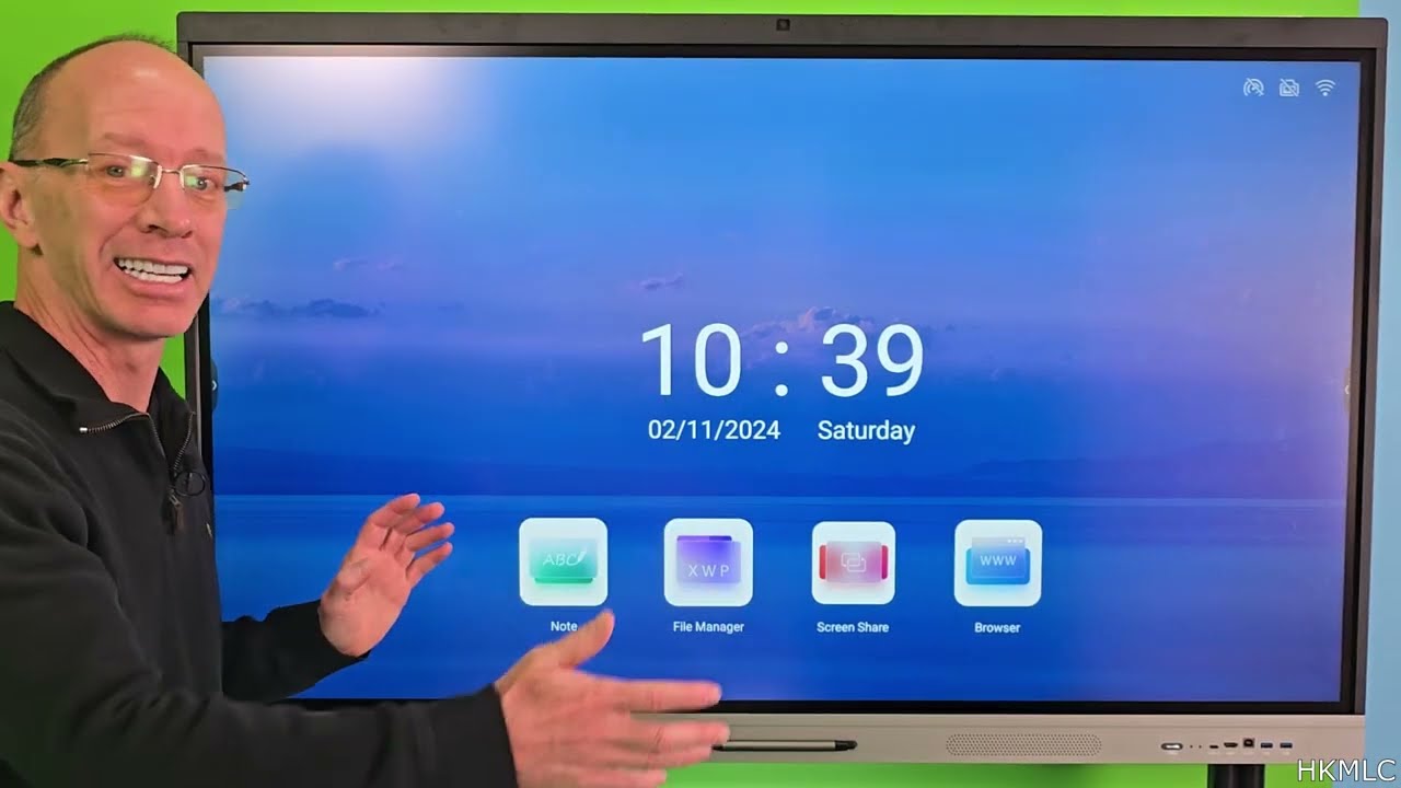 HKMLC Smart Board 55 Inch Interactive Whiteboard Built-in 4800MP Camera - Part 1