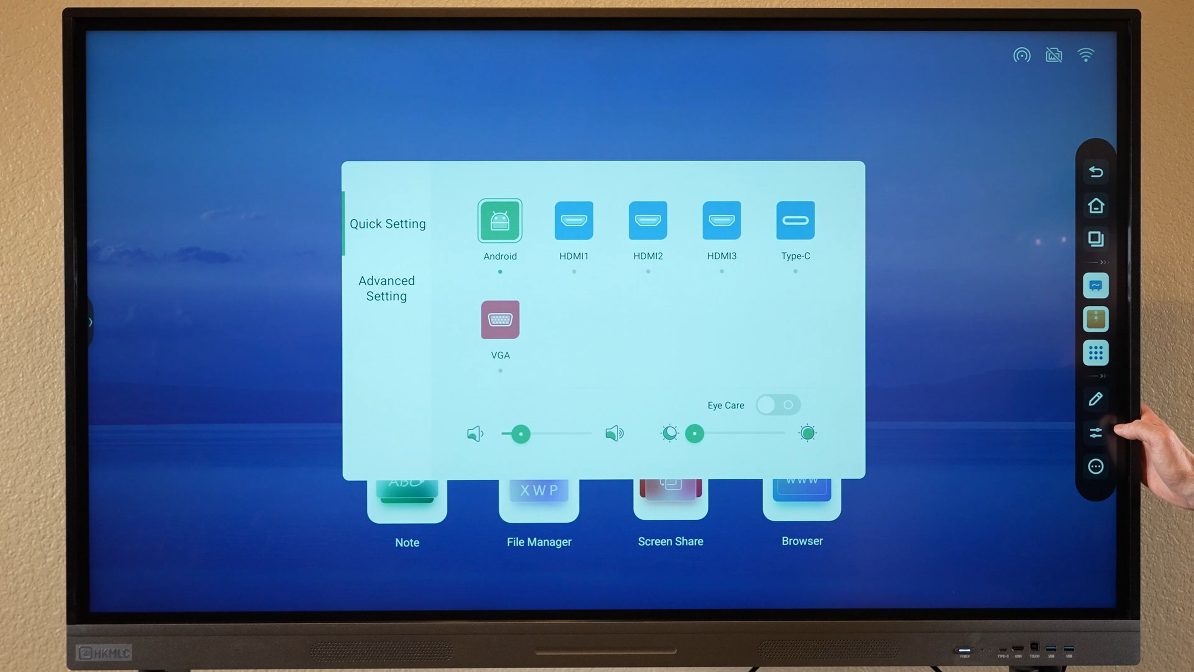 How to Set Up Wireless Connection on HKMLC Smart Board
