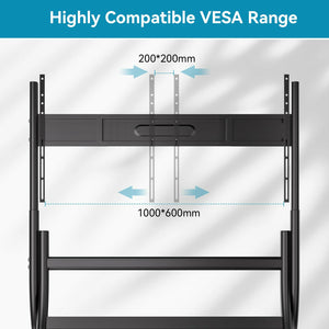 HKMLC Smart Board Movable Stand Highly Compatible VESA Range