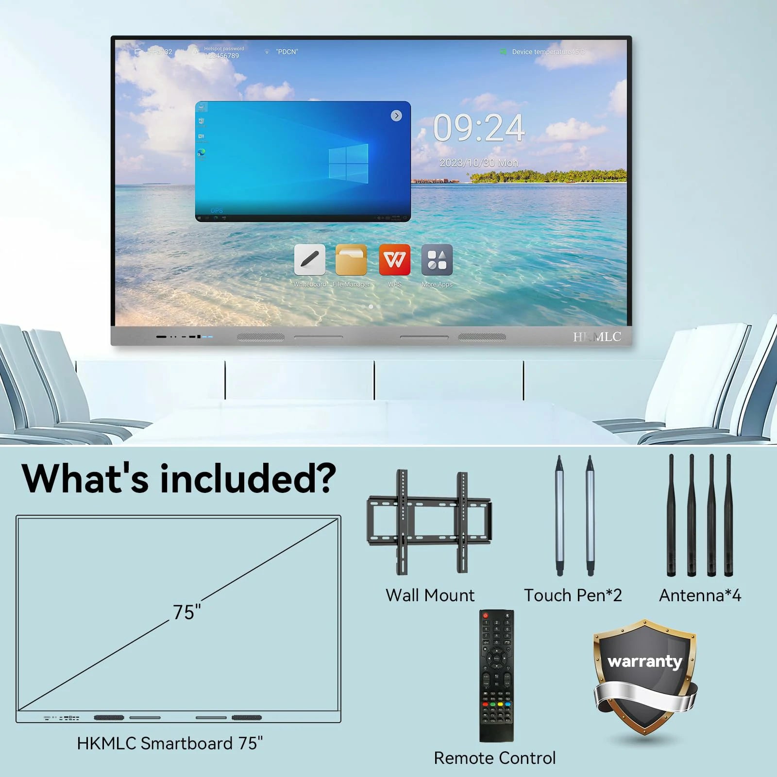 HKMLC Smart Board Elite Dual Included